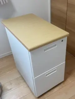 オフィスコム サイドデスク 2段タイプ 幅40cm 高さ70cm 仕切り板おまけ