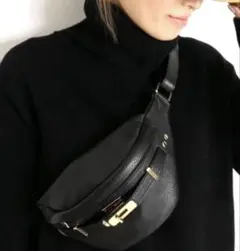 ✨️未使用✨️ シータパランティカ　ボディバッグ　シボ革　ウエストポーチ ブラック Deuxieme Classe（ドゥーズィエムクラス）の「【SITA PARANTICA