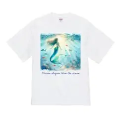 人気❤️オープンエンド ヘヴィーウェイト Tシャツ マーメイド ホワイト Mサイズ