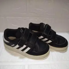 adidas 黒 スニーカー ベルクロ　16cm