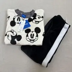 ディズニー ミッキー フリース パジャマ キッズ あったか