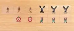 ごびとづかん シールステッカー 4種 11枚セット売り