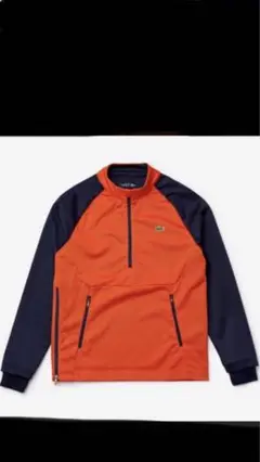(LACOSTE)バイマテリアルハーフジップゴルフスウェットシャツ Sサイズ