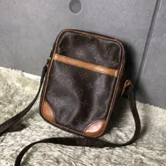 ルイヴィトン ダヌーブ ショルダーバック モノグラム レザー ヌメ革
