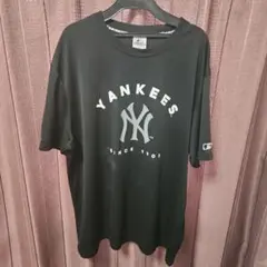 Yankees ブラック Tシャツ 5L夏のドライフィットに最適
