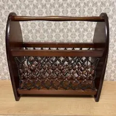 昭和レトロ マガジンラック 木製ラック