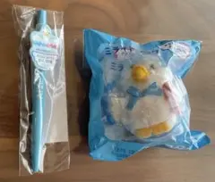 【新品未開封】アフラック ミライトダックぬいぐるみ ボールペン セット
