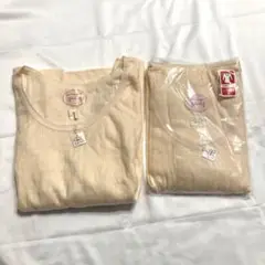 【8000円タグ付き】TUDAYA ベージュ 長袖肌着 Lサイズ カシミヤ