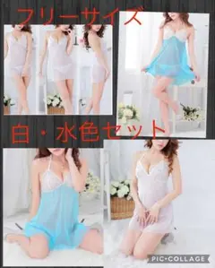 ベビードール セクシーランジェリー コスプレ レディース下着2枚セット