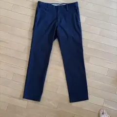 アダバット　ネイビー ゴルフパンツ 刺繍ロゴ