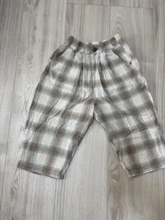 ベビー　キッズ　futafuta チェック柄 ロングパンツ 90cm