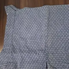 紺色と白の幾何学模様 メンズ　【浴衣　手縫い　最終価格修正￥1500→1200】