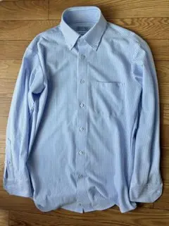 i-shirt Cool ボタンダウンシャツ 青白ストライプ