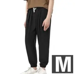 【美品】★メンズアイスシルクパンツ★M★接触冷感★9分丈★通気性★涼しい★薄手