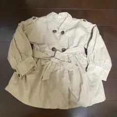 ベージュ トレンチコート風ジャケット　100サイズ