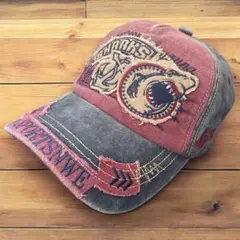 新品☆キャップ 帽子 アメカジ denim デニム風 メンズ シャーク サメ