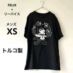 古着FELIX【Levis】XS 黒　Tシャツ　半袖　フェリックス　リーバイス