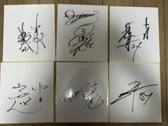 中日ドラゴンズ　藤嶋、齋藤選手直筆サイン色紙まとめ