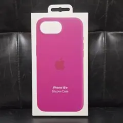 iPhone16e シリコーン ケース カバー フクシア アップル 純正①