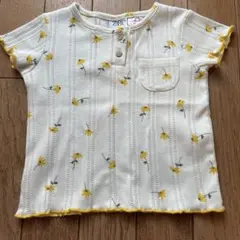 ZARA 花柄 Tシャツ 9-12ヶ月