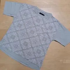 RAGEBLUE ペイズリー柄 切り替えTシャツ Mサイズ