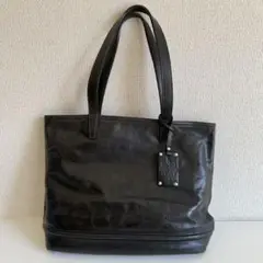 Zeha ツェハ ブラック レザー トートバッグ