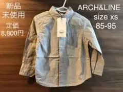 ARCH&LINEアーチアンドライン xs 95 チェック柄　長袖シャツ 新品