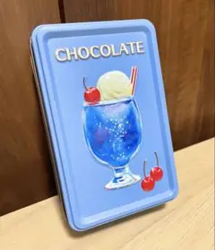 メリー　クリームソーダデザイン　レトロ缶