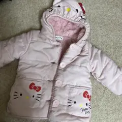 キティ　アウター 女の子　ベビー　ジャンパー　中ボア　80