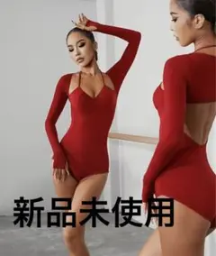 ads ZYM レオタード　赤　S 新品未使用