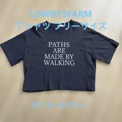 ローリーズファーム ロゴＴシャツ チャコールグレー