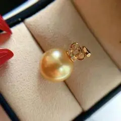超美品ペンダント金色南洋真珠14 mmao