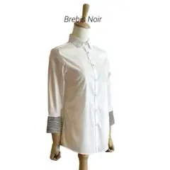 【Brebis Noir】 7分袖丈 ストレッチシャツ ITALY製
