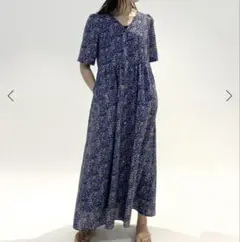 新品 SLOBE IENA オリエンタルフラワーフロントボタンワンピース