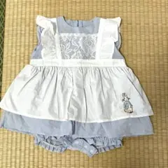 【ピーターラビット】ワンピース風のロンパース