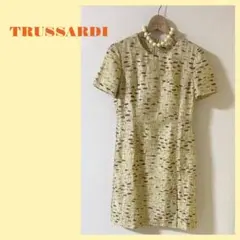 昭和レトロ　TRUSSARDI トラサルディ　ひざ丈ワンピース 90's