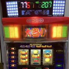 パチスロ実機　大花火　コイン不要機・データカウンター付き　LED仕様 名機) 大花火30.沖スロ コイン不要機 .ボリューム、データ