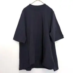 【フラウグラット 】Aライン　モックネック　トップス　М　カットソー　ネイビー