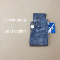 新品 Lee×kurkku リー コラボ プリントデニム　423