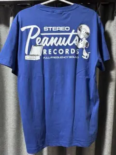 値下げ H&M Peanuts Mサイズ 青 Tシャツ