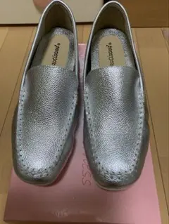 シルバー モカシン 22.5サイズ