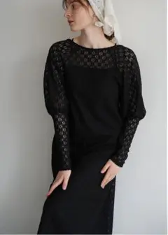 acka all lace puff one-piece