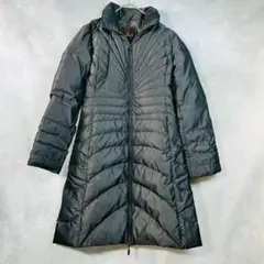 【モンクレール】ロングダウンジャケット　美品　グレー　1　S　MONCLER