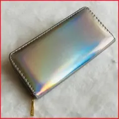 ■X67■ 長財布 財布 オーロラホワイト 小銭入れ カード入れ スマホ収納