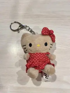 me %　ローリーズファーム 日焼けキティ トイキーホルダー 赤　ドット