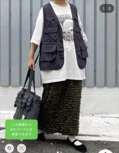 最終価格！ニコアンド ZIPフリルスカート スタッフプロデュースてぃらさん