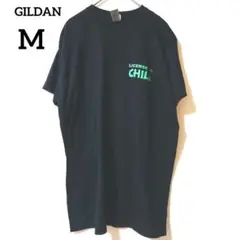 GILDAN ブラック Tシャツ Mサイズ LICENSE TO CHILL