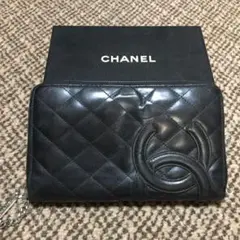 CHANEL カンボンライン オーガナイザー ラウンドファスナー長財布