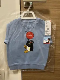 【未開封で発送】80サイズ ユニクロ スウェットシャツ ピングー（ブルー）