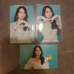 乃木坂46 ミニ生写真　矢久保美緒　ネーブルオレンジ　3枚コンプ